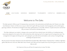 Tablet Screenshot of oaksgolf.com